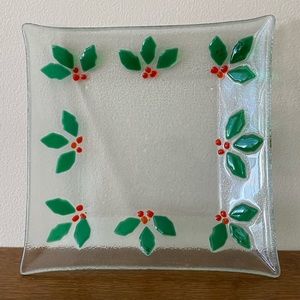 Square Holly Dish